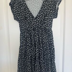 Urban Outfitters Black and White Floral Dress